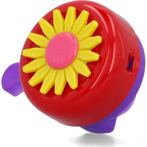 Bicycle bell FISCHER Blume 80 mm (red)