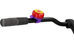 Bicycle bell FISCHER Blume 80 mm (red)