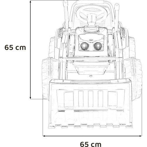Vehicle Excavator Tractor Red