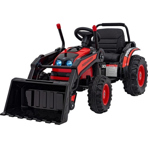 Vehicle Excavator Tractor Red