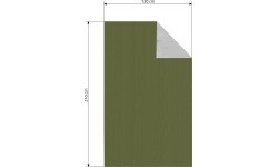 Изотермическая плёнка Cattara SOS, зелёная, 210x130 см