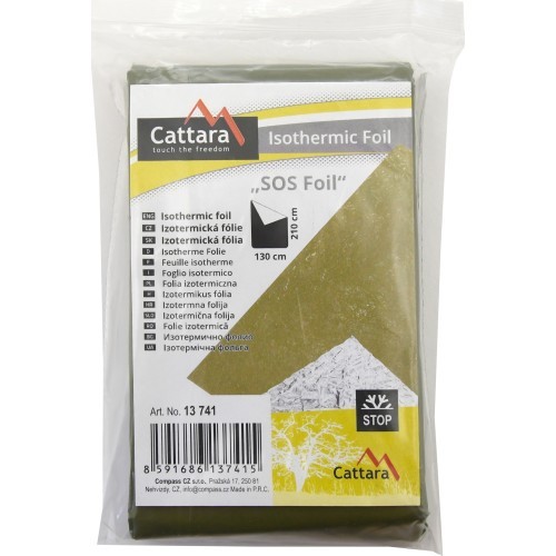 Изотермическая плёнка Cattara SOS, зелёная, 210x130 см
