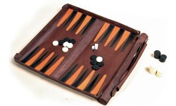 Кожаные дорожные нарды Roll & Play