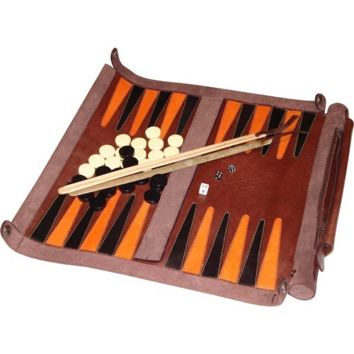Leathersafe Roll & Play Packgammon'