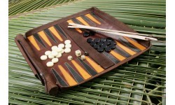 Leathersafe Roll & Play Packgammon'