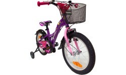 4KIDS Bubble 16" bike, size 10" (25.5 cm), aluminium, violet