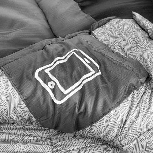 Winter envelope sleeping bag 230x75 cm with a compression bag Spokey POLARIS 350