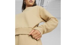 Женский свитшот Puma Ess+ Relaxed Crew FL, кремовый 676801 84