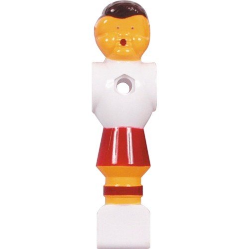 Keičiamas stalo futbolo žaidėjas Buffalo, raudonas / baltas, 16 mm, 4 vnt.