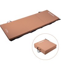 Folding Gymnastics Mat inSPORTline Trifold 180 x 60 x 5 cm - Brown