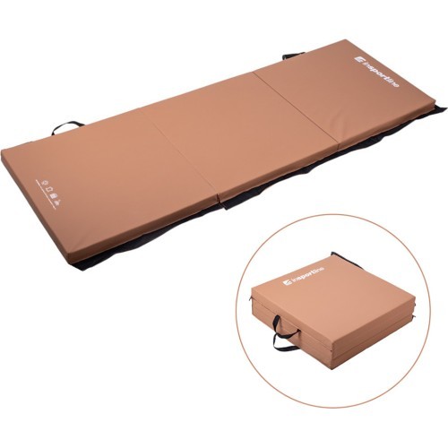 Складной гимнастический мат inSPORTline Trifold 180 x 60 x 5 см - Коричневый