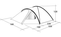 Палатка Outwell Cloud 2, 2022