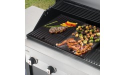 Cast iron cooking tray for 3-burner Char-Broil grills