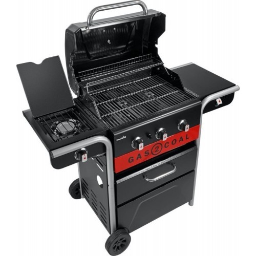 Charcoal-Gas Grill with 3 Burners Char-Broil Gas2Coal