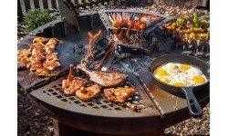 Remundi grill diamond-pattern grate module