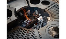 Remundi grill diamond-pattern grate module