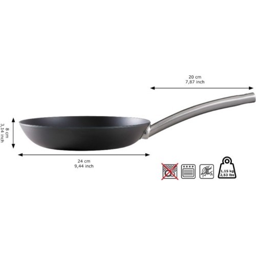 Carbon Steel Frying Pan Skottsberg 20 cm