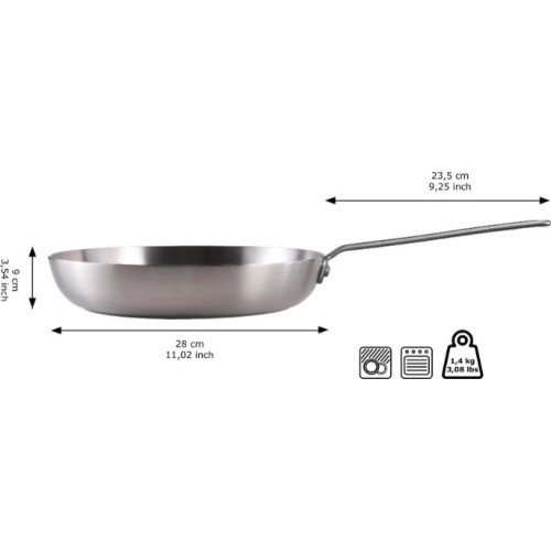 Skottsberg Stainless Steel Frying Pan 24 cm