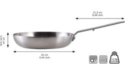 Skottsberg Stainless Steel Frying Pan 24 cm