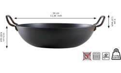 Wadjan Skottsberg Carbon Steel Frying Pan 34cm
