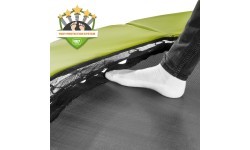 EXIT Silhouette trampoline ø366cm - green Outdoor Round Coil spring Above ground trampoline