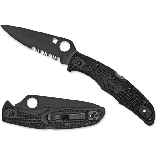 Sulankstomas peilis Spyderco C10PSBBK Endura 4, juodas