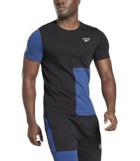 Мужская футболка Reebok Panel Tee, сине-чёрная, HG3198