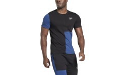 Reebok Panel Tee Men's T-Shirt Blue Black HG3198