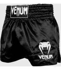 Muay Thai šortai Venum Classic - juodi/balti