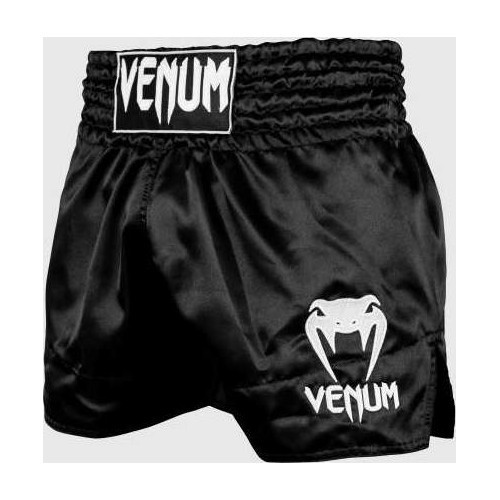 Шорты Muay Thai Venum Classic - черно-белые