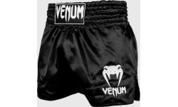 Muay Thai šortai Venum Classic - juodi/balti