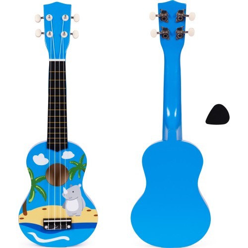Children's ukulele guitar wooden 4 strings nylon pick ECOTOYS