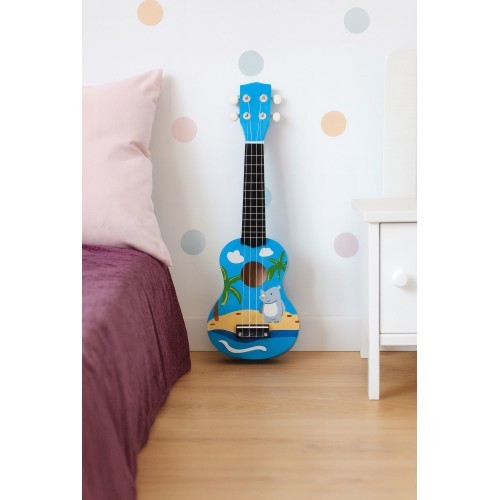 Children's ukulele guitar wooden 4 strings nylon pick ECOTOYS