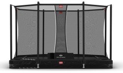 Батут BERG Ultim Favorit InGround 330, чёрный + защитная сетка Comfort