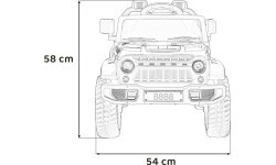 Elektromobilis vaikams Off Road MOUNTAIN, juodas