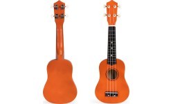 Vaikiškas medinis ukulelė 4 stygų ECOTOYS