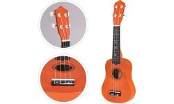 Vaikiškas medinis ukulelė 4 stygų ECOTOYS
