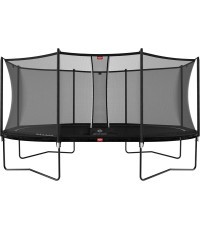 Батут BERG Grand Favorit Regular 520, чёрный + защитная сетка Comfort