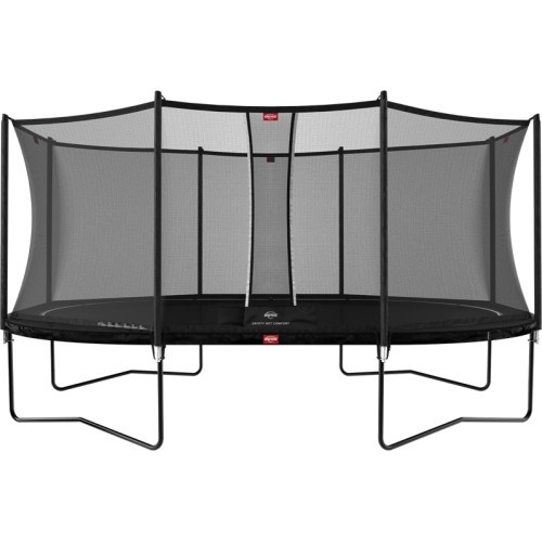 Батут BERG Grand Favorit Regular 520, чёрный + защитная сетка Comfort