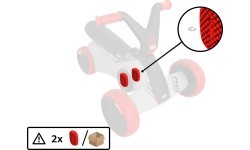 BERG GO² SparX Red - Pedal (2x)