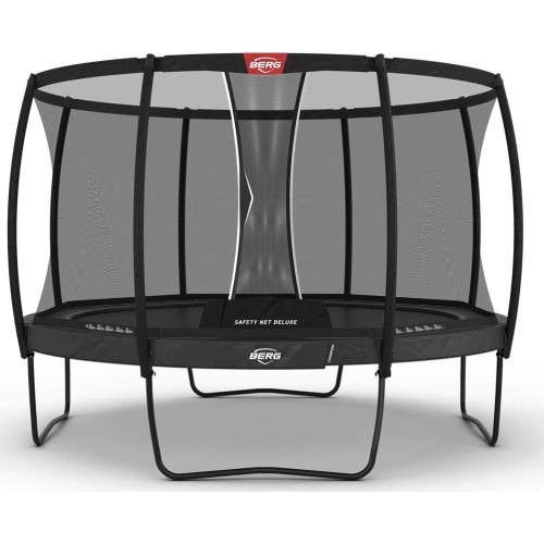 Батут BERG Champion Regular 380 серый + защитная сетка Deluxe