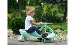 Детский электромобиль Gravity со светодиодными колёсами, зелёный, ECOTOYS