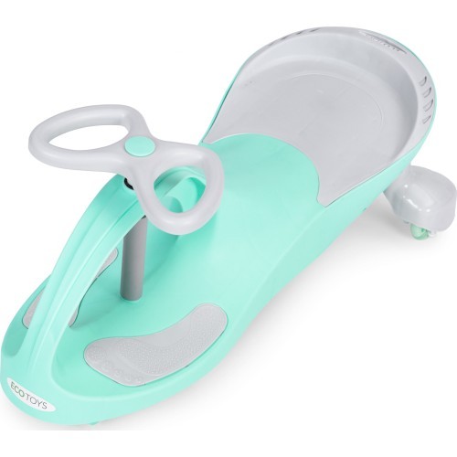 Vaikiška mašinėlė Gravity su LED ratukais, žalia, ECOTOYS