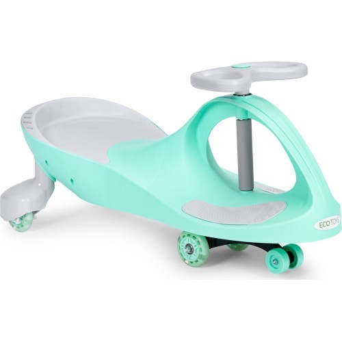 Детский электромобиль Gravity со светодиодными колёсами, зелёный, ECOTOYS