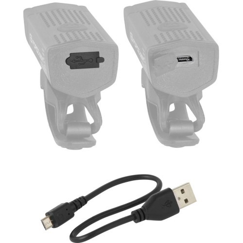Priekinis žibintas FORCE Dot 300LM USB (juodas)
