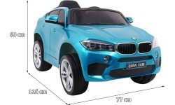 Elektromobilis BMW X6M, mėlynas