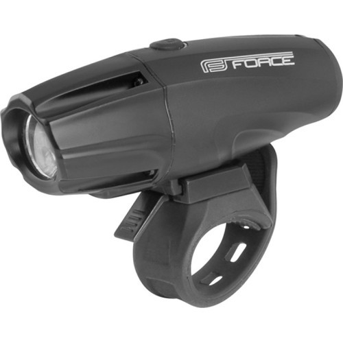 Priekinis žibintas FORCE Shark 700 USB (juodas)