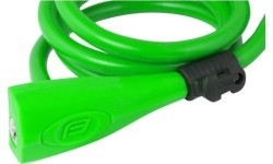 FORCE cable lock with bracket 120cm/10mm (green)