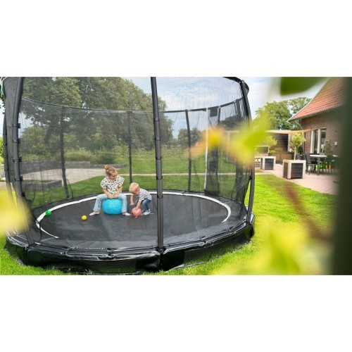 EXIT Allure Premium ground trampoline ø366cm - black
