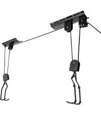 FORCE Lifty Ceiling-Mounted Bike Holder (steel, black)
